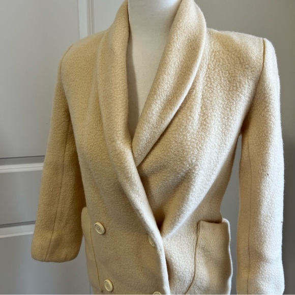 Vintage Saks Fifth Avenue Ivory Coat - Picture 5 of 15